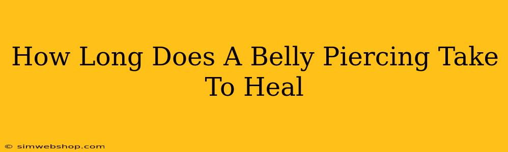 How Long Does A Belly Piercing Take To Heal