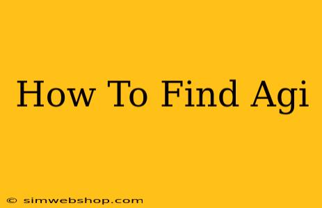 How To Find Agi