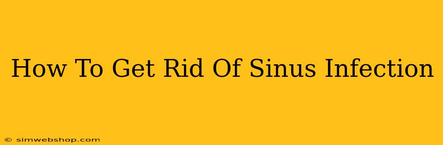 How To Get Rid Of Sinus Infection