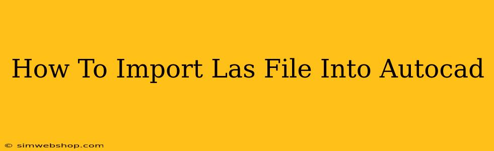 How To Import Las File Into Autocad