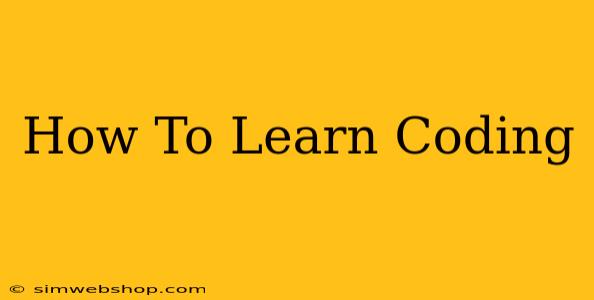 How To Learn Coding