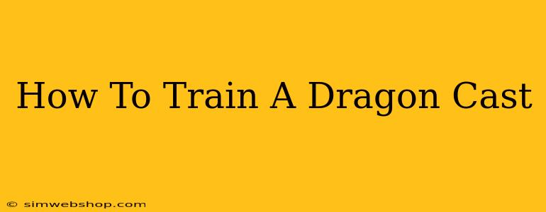 How To Train A Dragon Cast