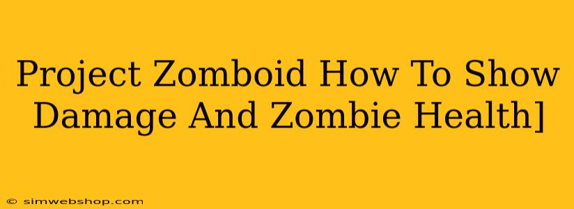 Project Zomboid How To Show Damage And Zombie Health]