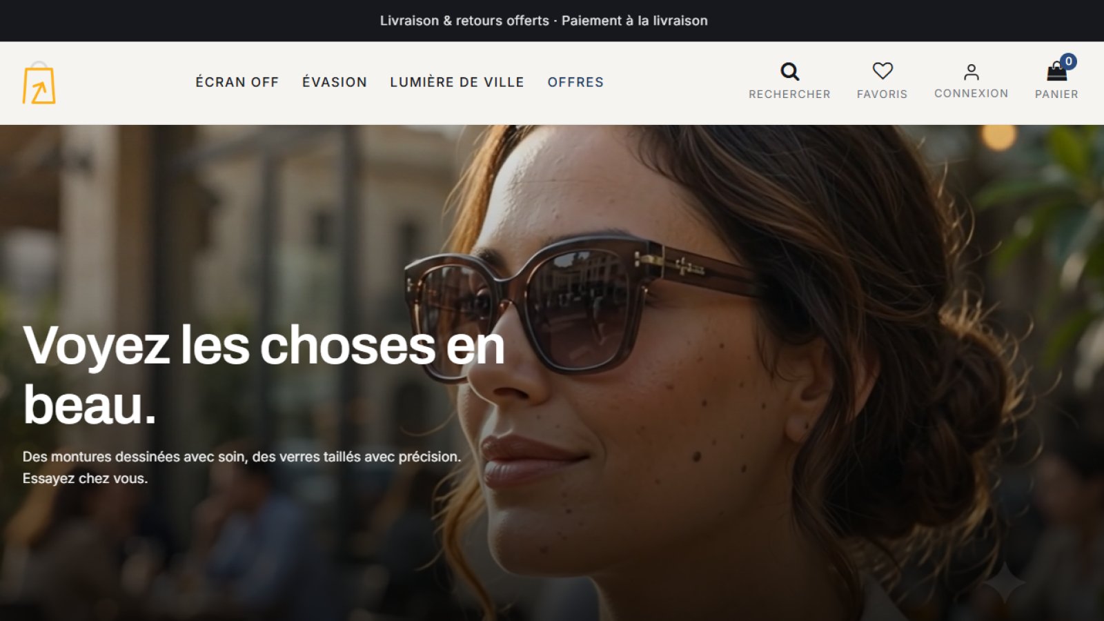 Interface d'administration SimWebShop : gestion du catalogue